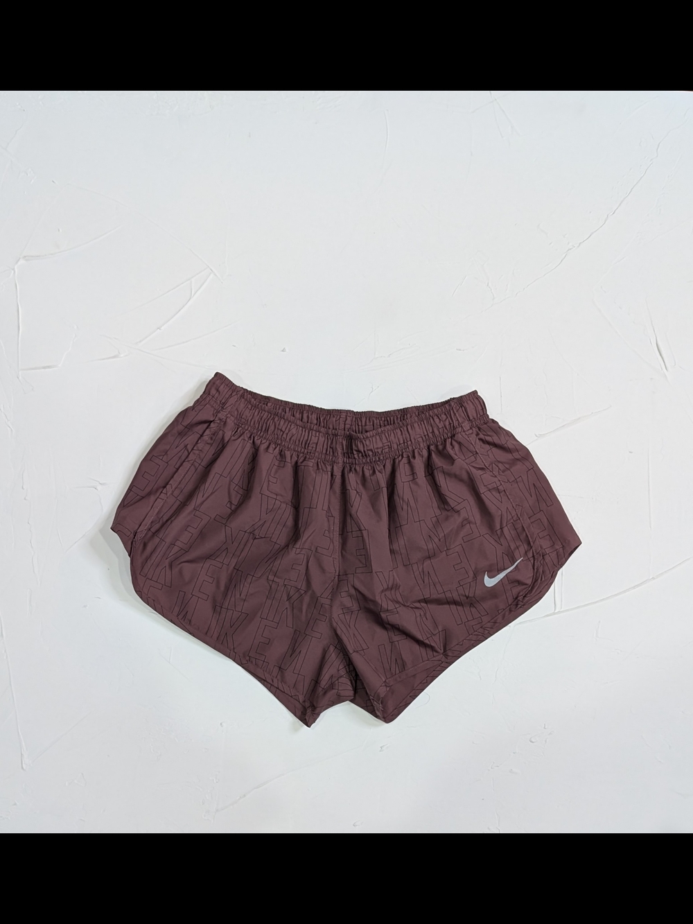Nike Women’s Maroon Running Shorts with Reflective Swoosh